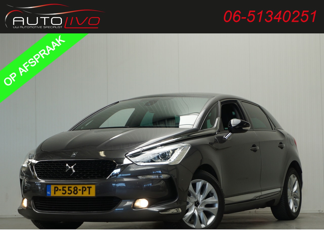 DS 5 - 1.6 THP Chic AUTOMAAT! 165 PK! PANO H. LEER NAVI CLIMA PDC CAMERA etc. - AutoWereld.nl