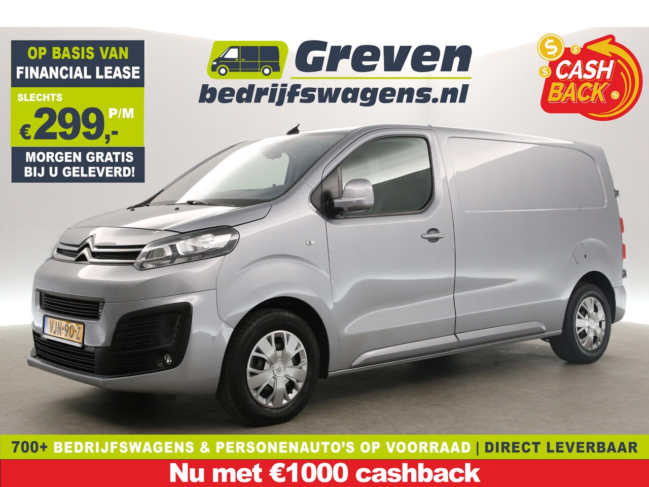 Citroën Jumpy - 2.0 BlueHDI L2H1 | Automaat | Airco | Camera | Cruise | Carplay | Navigatie | PDC | 3 Pers - AutoWereld.nl