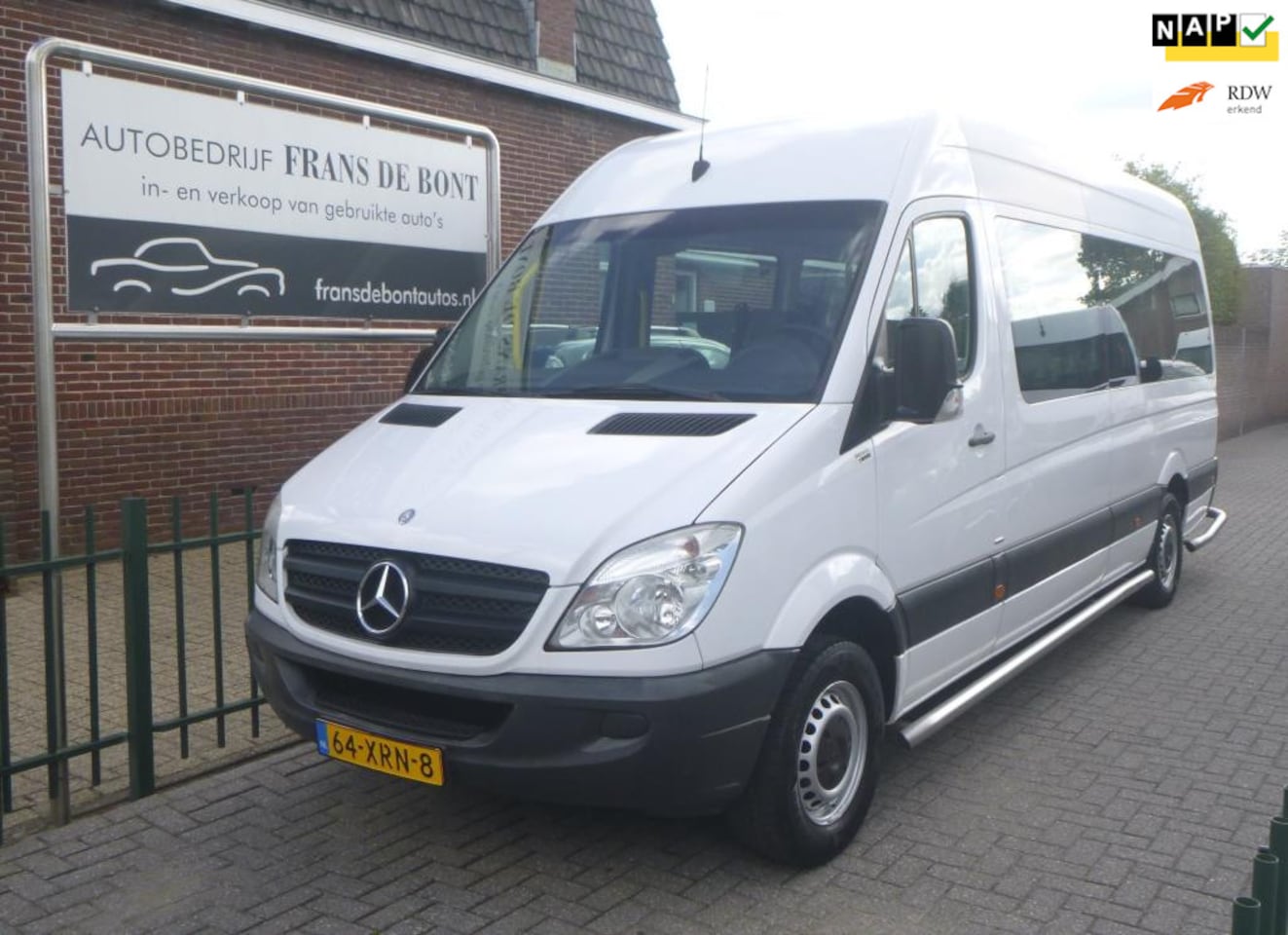 Mercedes-Benz Sprinter - 313 2.2 CDI 432 HD AIRCO MAXI 9 PERSOONS ROLSTOEL € 8300 EX BTW - AutoWereld.nl