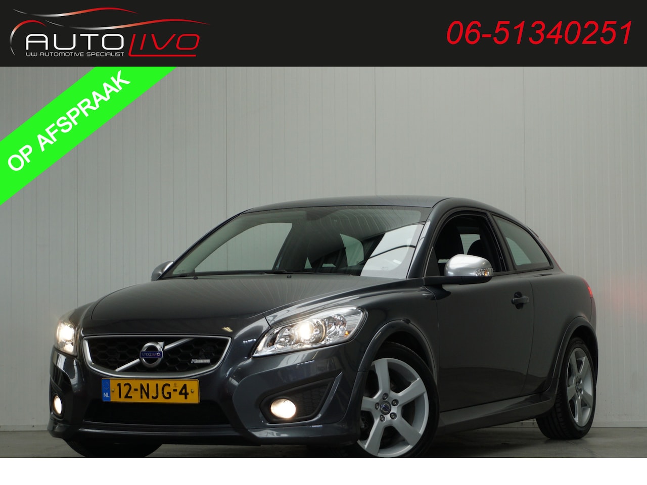 Volvo C30 - 1.6 D2 R-Edition NL AUTO! HEEL NETJES! H. LEER CLIMA CRUISE LMV 17" etc. - AutoWereld.nl