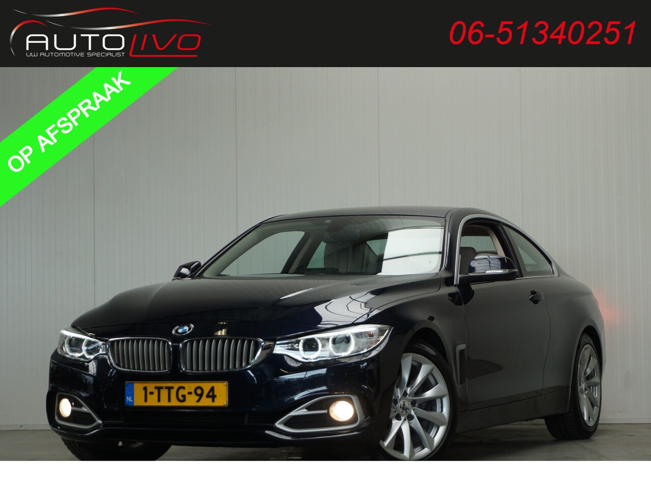 BMW 4-serie Coupé - 428i High Executive AUTOMAAT! NL AUTO! XENON LEER NAVI CLIMA PDC etc. - AutoWereld.nl