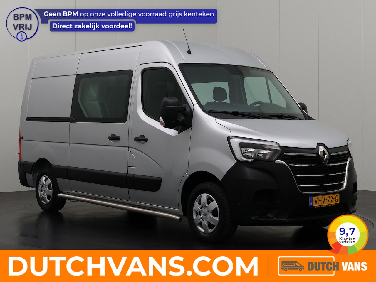Renault Master - 2.3 dCi 180PK L2H2 Dubbele Cabine | 2xSchuifdeur | Navigatie | Camera | Trekhaak | Airco | - AutoWereld.nl