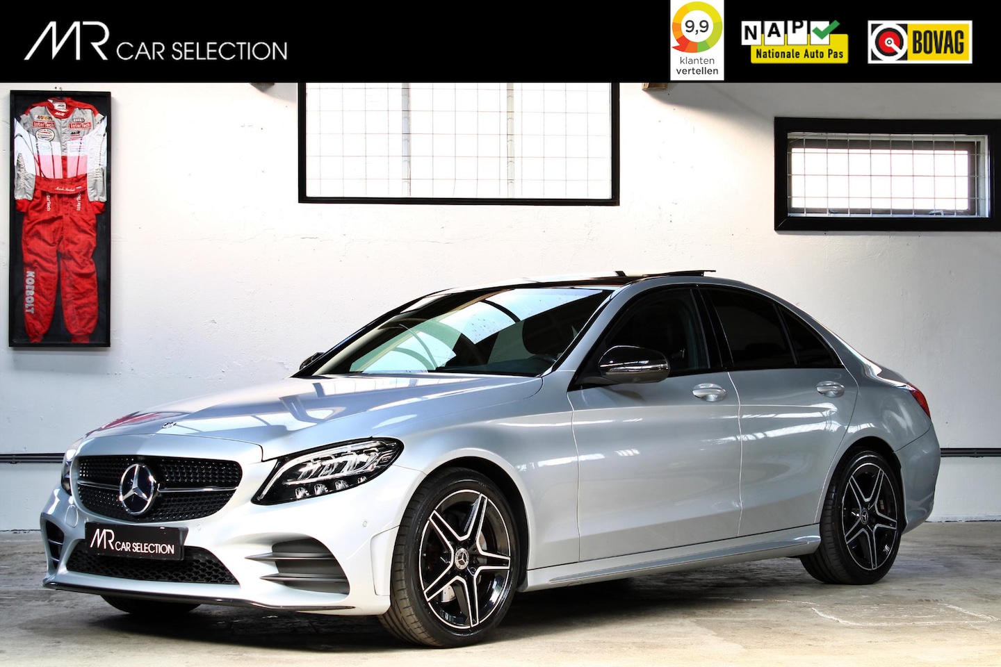 Mercedes-Benz C-klasse - 180 Business Solution AMG | Panoramadak | 360 Camera | LED | NL auto | 1e eigenaar | - AutoWereld.nl