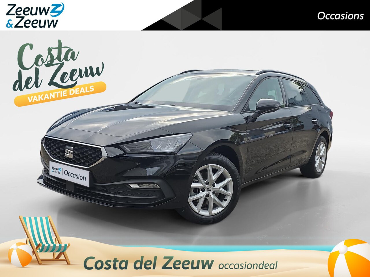 SEAT Leon Sportstourer - 1.0 eTSI Style Business Intense | Virtual Cockpit | Stoelverwarming voor | Android Auto/ A - AutoWereld.nl