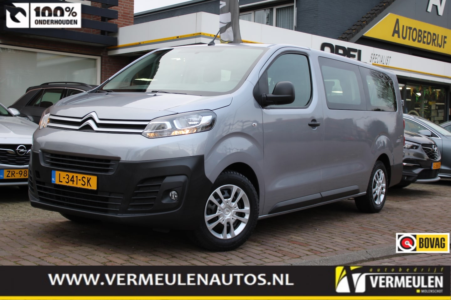Citroën SpaceTourer - Jumpy 1.5 BlueHDi Combi XL 120PK Business 9-Persoons + Navi/ Airco/ Cruise/ CarPlay/ Trekh - AutoWereld.nl