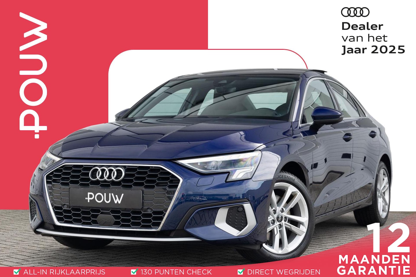 Audi A3 Limousine - 35 TFSI 150pk S-tronic Advanced Edition | Panoramadak | Leder - AutoWereld.nl