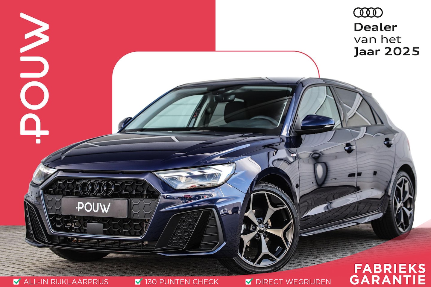 Audi A1 Sportback - 25 TFSI 95pk S-tronic S-Line | SONOS | Leder | Keyless Entry - AutoWereld.nl