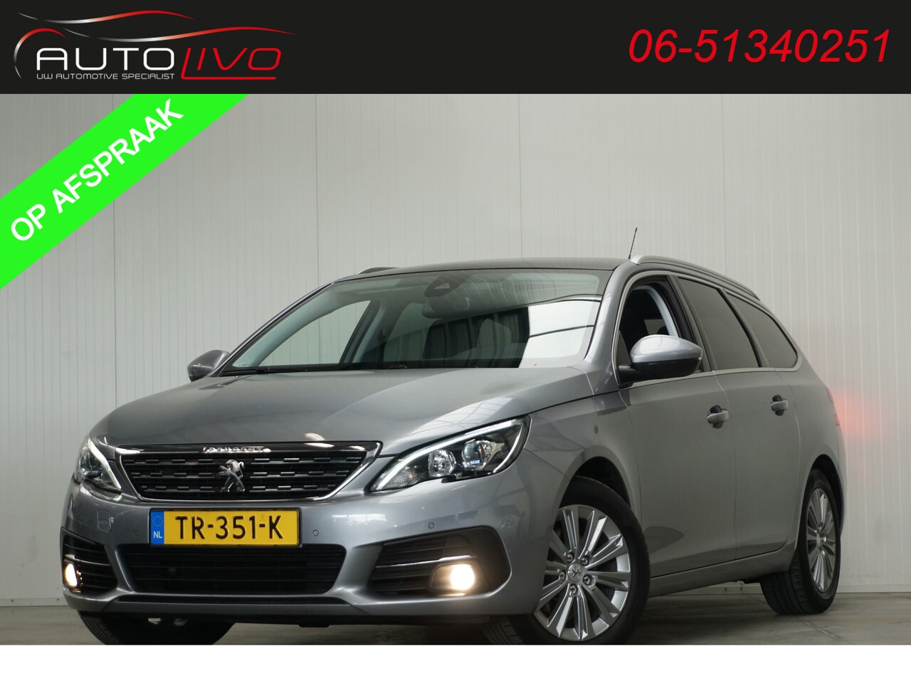 Peugeot 308 SW - 1.2 PureTech Allure 130 PK! PANO H. LEER APPLE CLIMA PDC CRUISE etc. - AutoWereld.nl