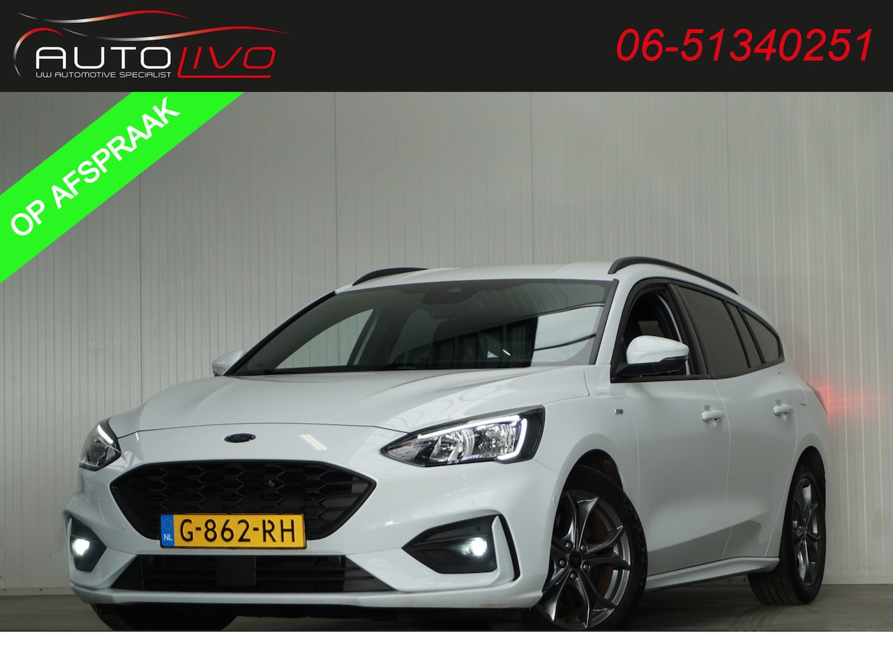 Ford Focus Wagon - 1.5 EcoBoost ST Line Business 180 PK! H.UP CAMERA LEER AD. CRUISE ST. VERW. APPLE etc etc. - AutoWereld.nl