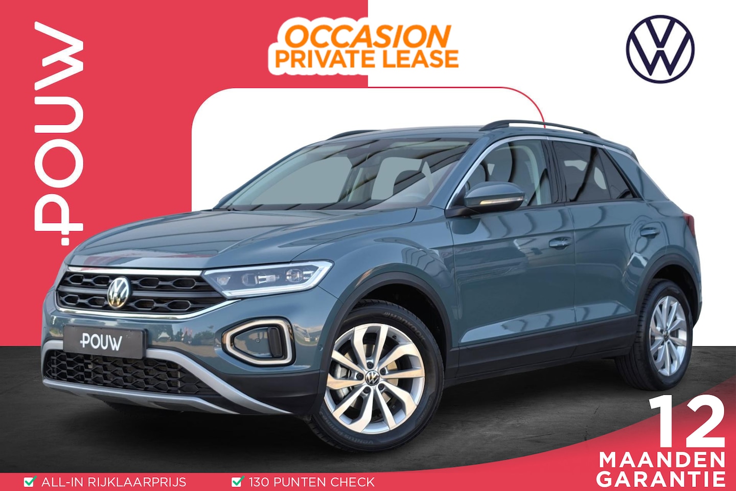 Volkswagen T-Roc - 1.5 TSI 150pk DSG Life Edition | App Connect Navigatie | Adaptive Cruise | IQ Light - AutoWereld.nl
