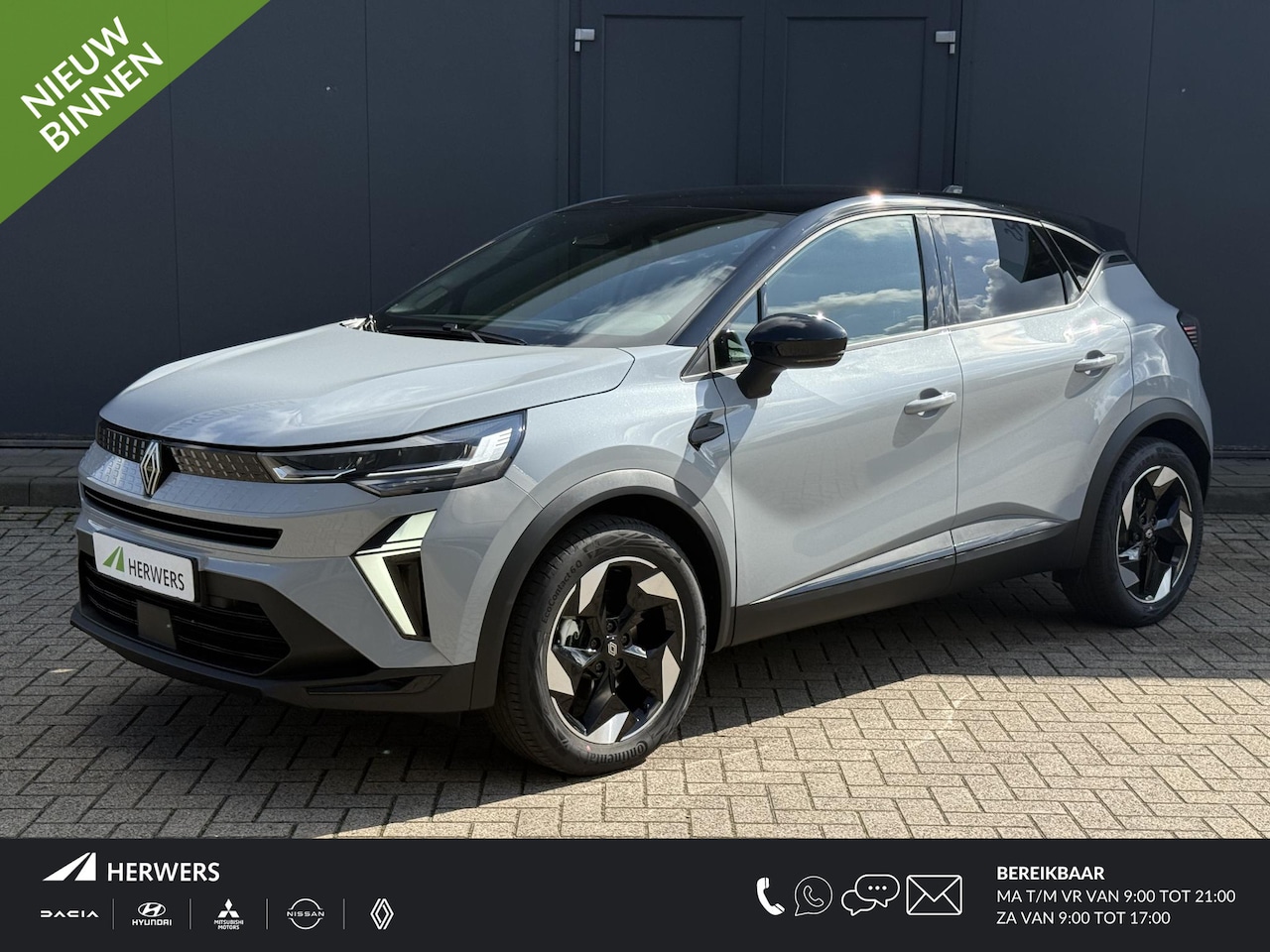Renault Captur - 1.8 E-Tech full hybrid 160 techno / Two Tone Gris Rafale / Achteruitrijcamera / Apple Carp - AutoWereld.nl
