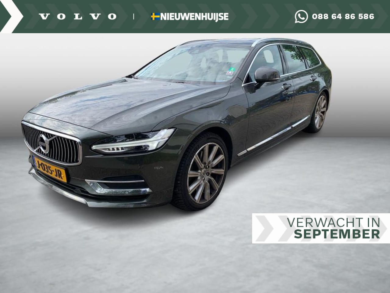 Volvo V90 - 2.0 T4 Business Luxury+ | Trekhaak | Massage | Panorama Schuifdak | stoel + stuurverwarmin - AutoWereld.nl