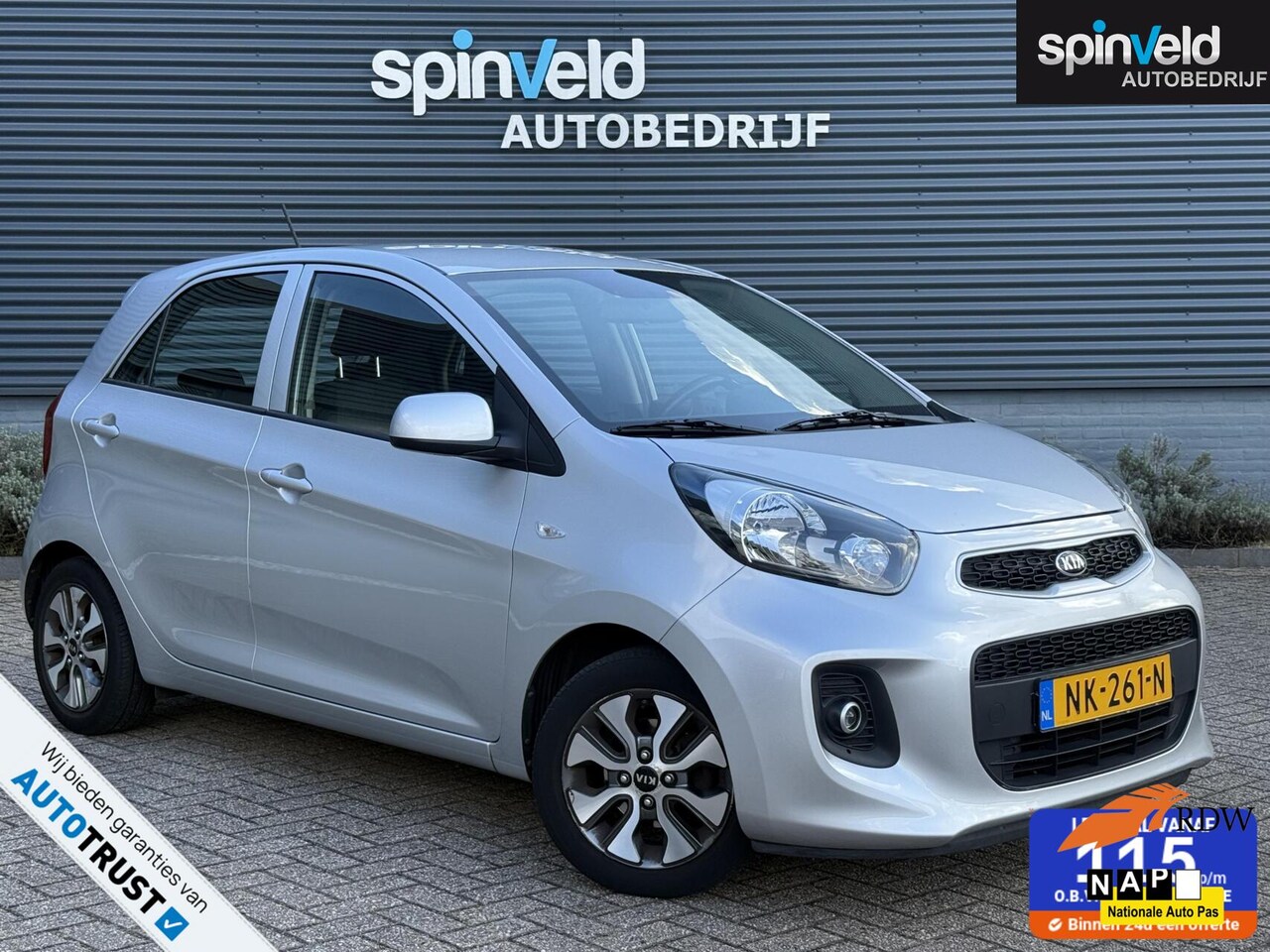 Kia Picanto - 1.0 CVVT EconomyPlusLine BJ`17 NAP NL NAVI Airco - AutoWereld.nl