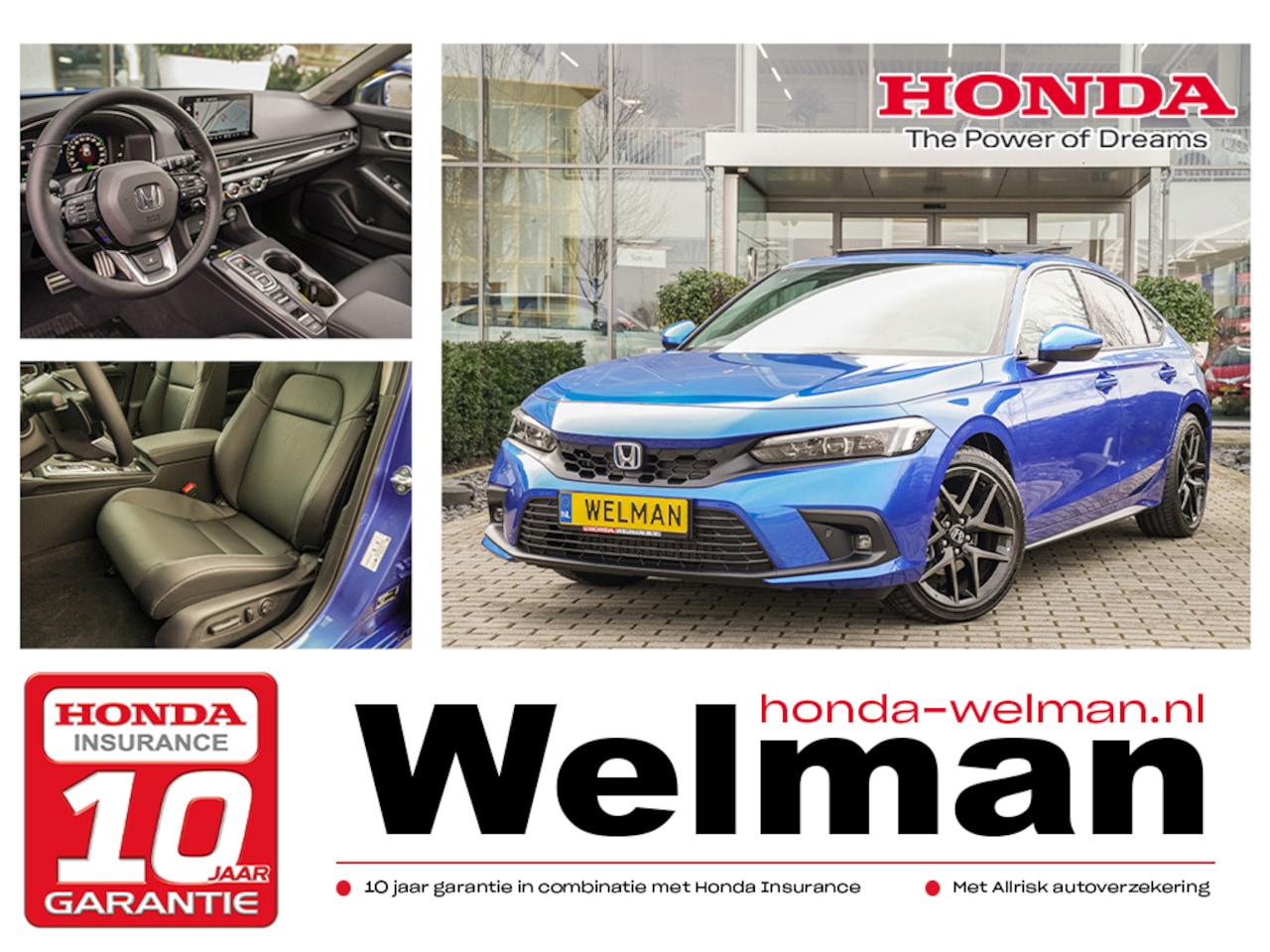 Honda Civic - 2.0i e:HEV ADVANCE - NIEUW - FULL HYBRID - AUTOMAAT - AutoWereld.nl