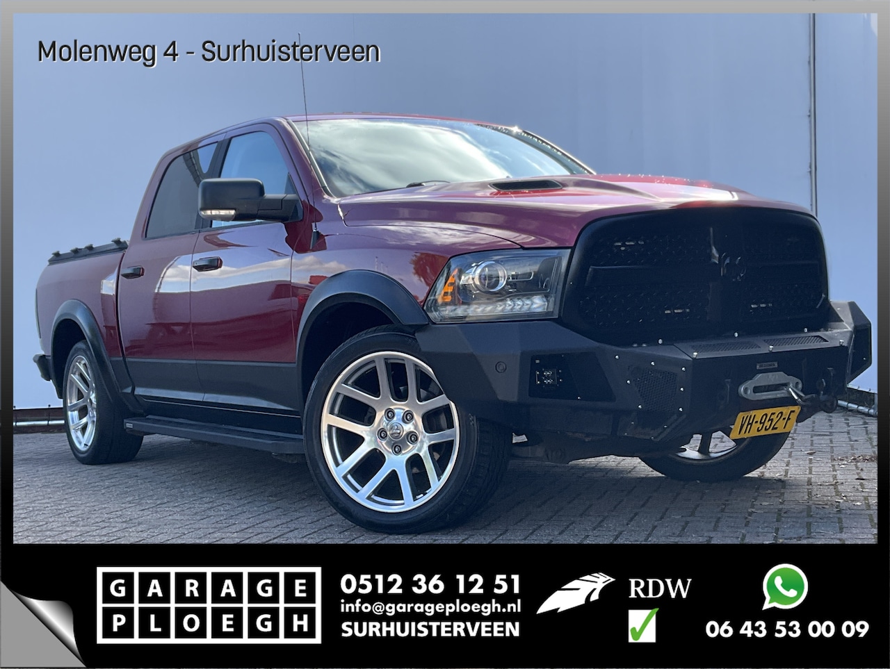 Dodge Ram 1500 - 5.7 V8 Lpg Quad Cab Laramie MARGE Pano Trekhaak Alpine Leer Stoelverw+Ventilatie NL-Auto! - AutoWereld.nl