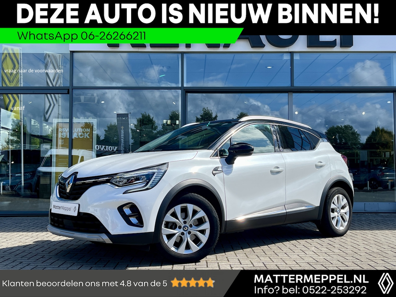 Renault Captur - 1.6 E-Tech Plug-In Hybrid 160 Intens | Elektrische Stoelen | Trekhaak | Dakrails | Stoelve - AutoWereld.nl