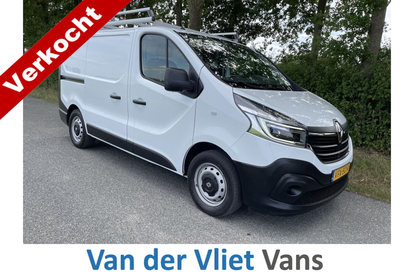 Renault Trafic - 2.0 dCi 120pk E6 Comfort Lease €238 p/m Airco, Navi, PDC, Bedrijfswageninrichting, Trekhaa - AutoWereld.nl