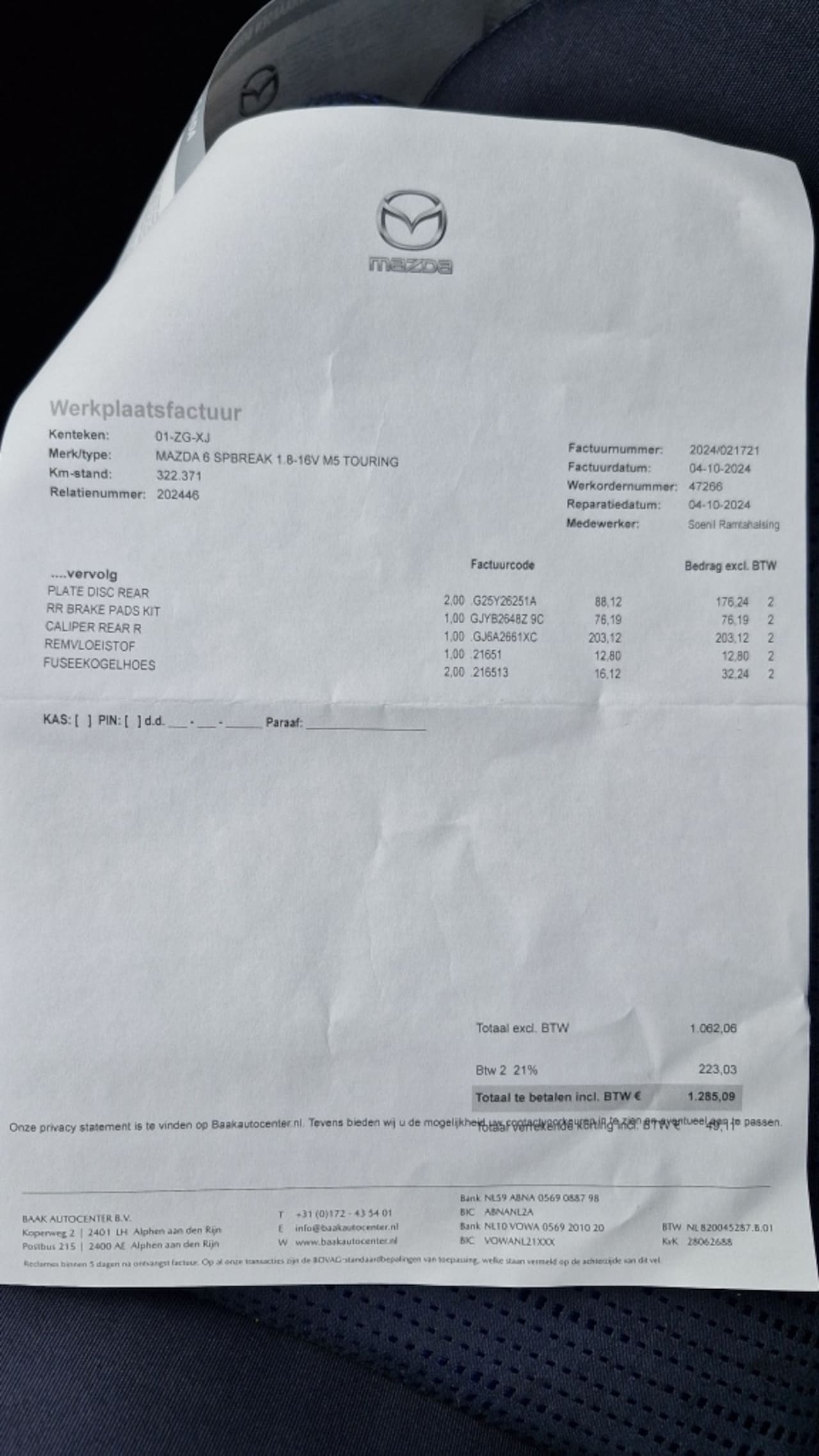 Mazda 6 Sportbreak - 1.8i Touring 1.8i Touring