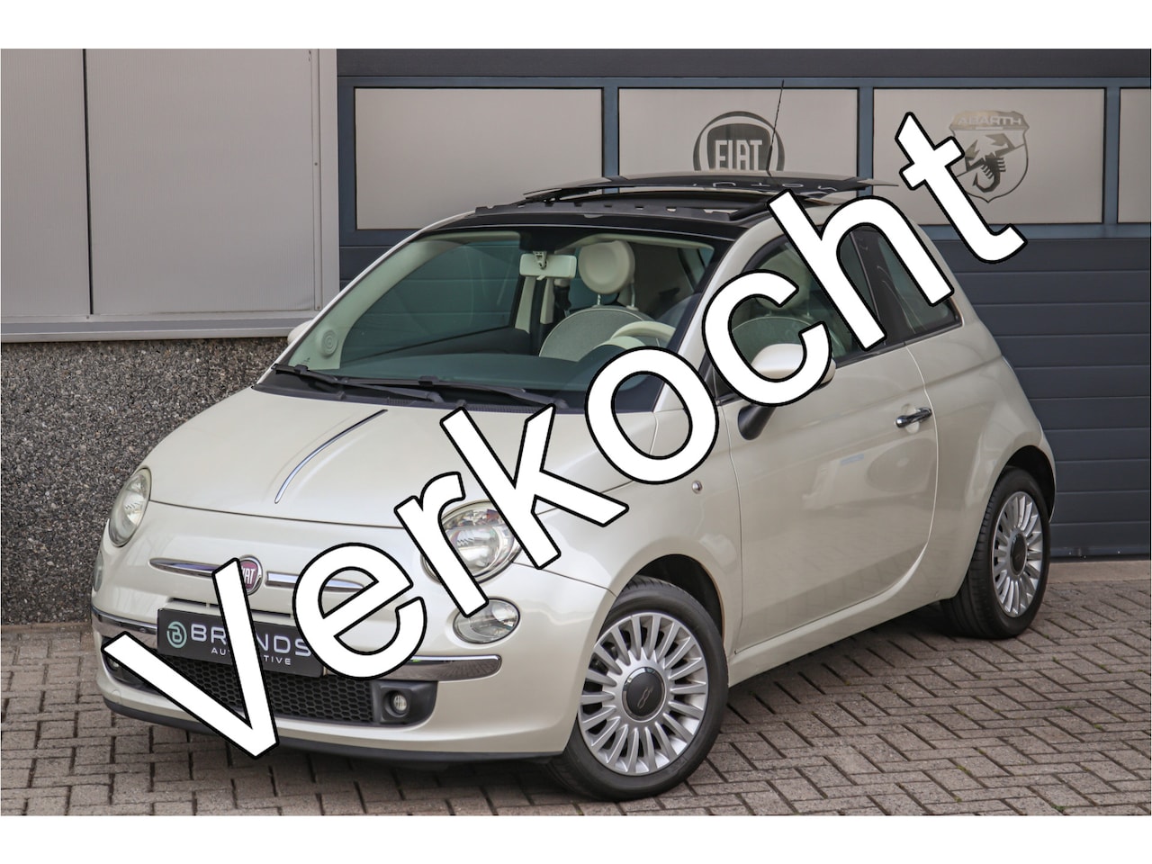 Fiat 500 - 1.2 Lounge Schuifdak Parelmoer Climate control LM - AutoWereld.nl