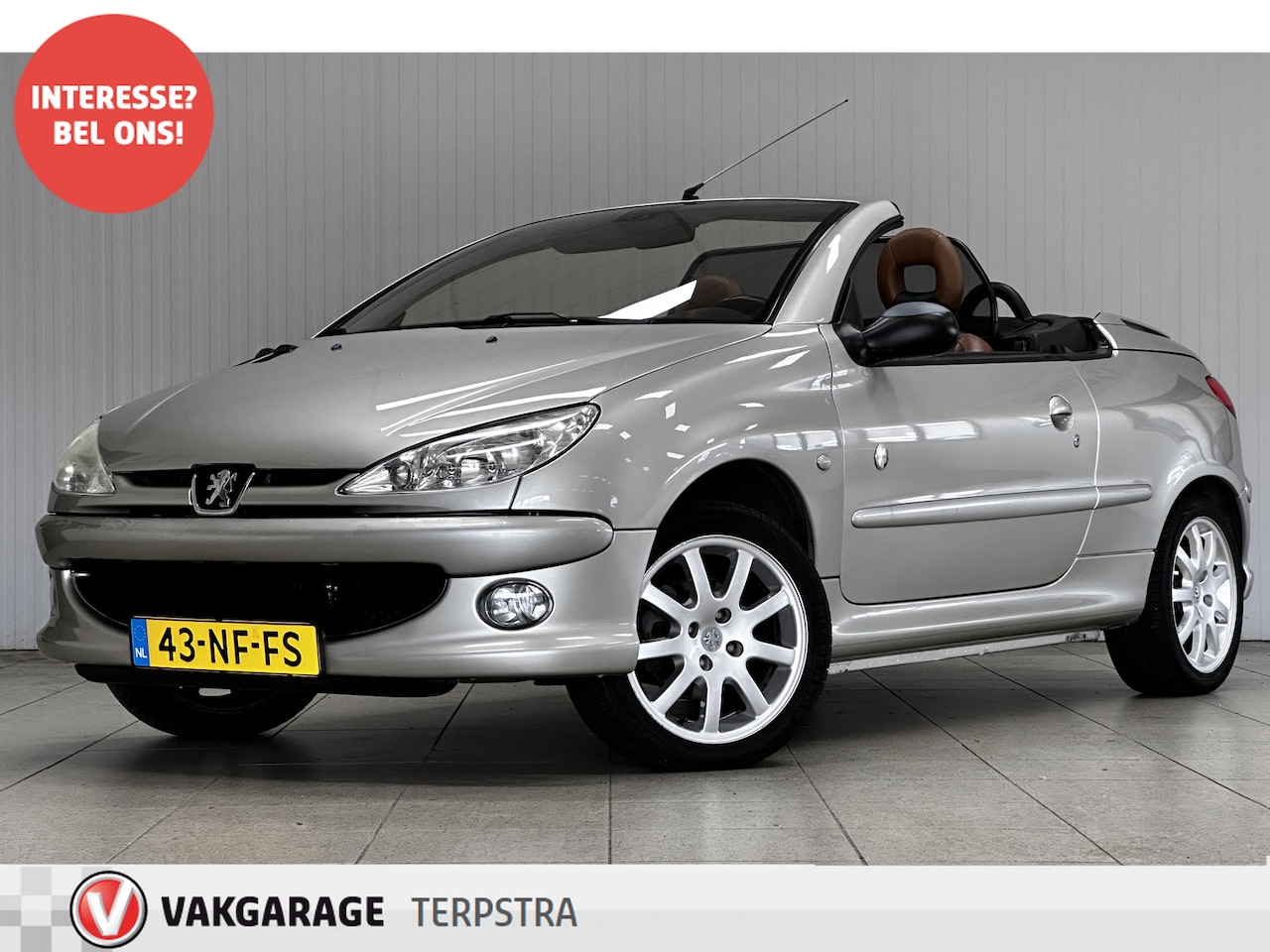 Peugeot 206 CC - 1.6-16V Roland Garros/ 137.000 KM!/ Trekhaak/ Elek. Dak/ Leder/ Clima/ Elek. pakket/ Media - AutoWereld.nl