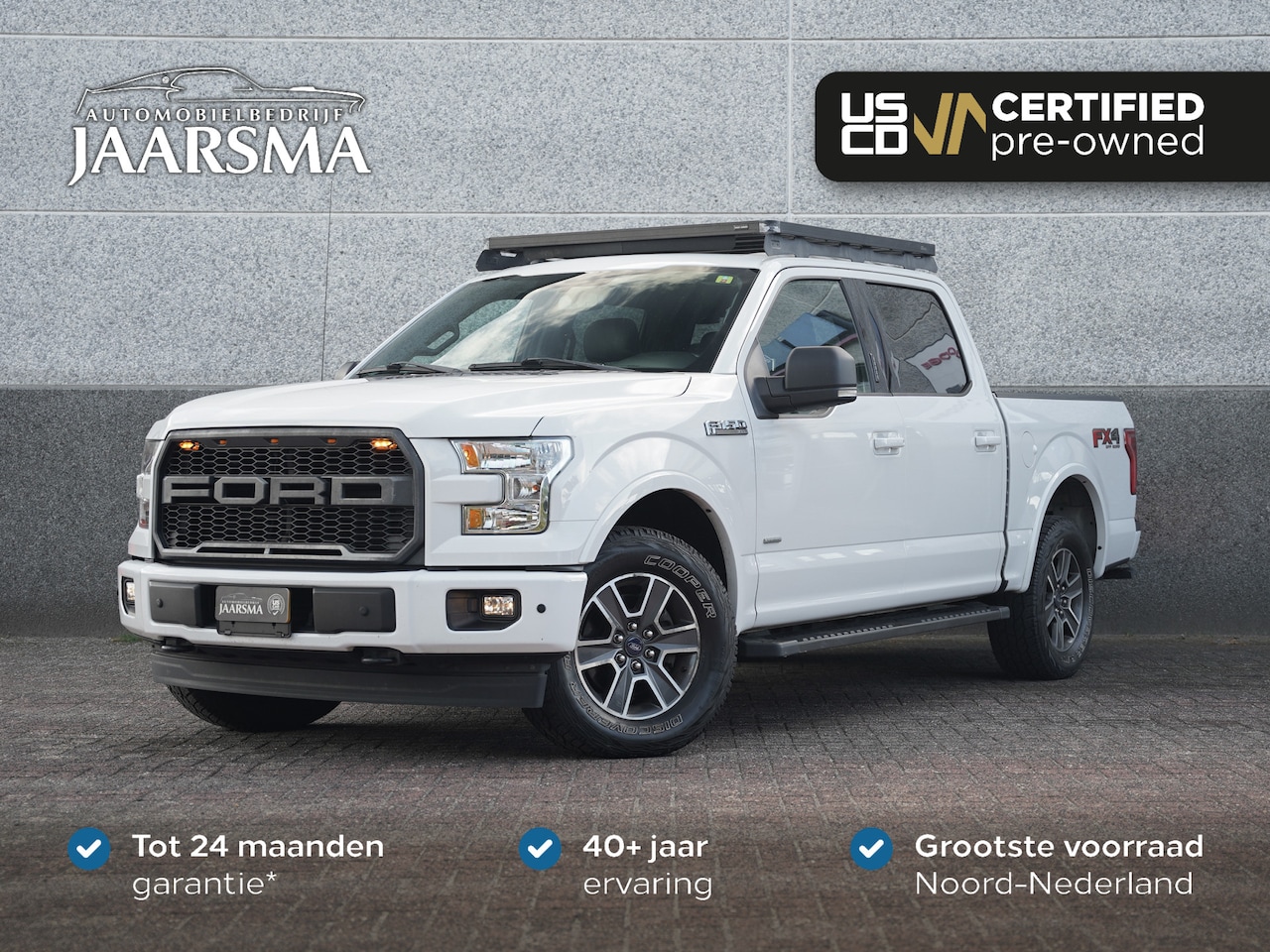 Ford F150 - USA 3.5 V6 Ecoboost SuperCrew | Cruise Control | Dakrek | Led Flitsers | Stoelverwarming | - AutoWereld.nl