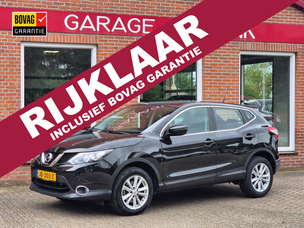 Nissan Qashqai - 1.2 Acenta 116PK 5drs clima, cruise, pdc, lmv, bluetooth, trekhaak RIJKLAAR - AutoWereld.nl
