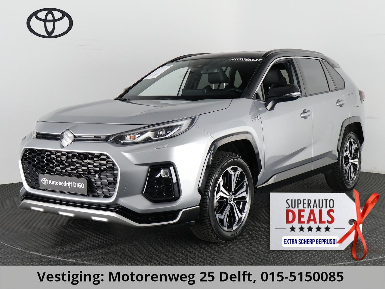 Toyota RAV4 - 2.5 PLUG-IN AWD STYLE SUZUKI ACROSS 1e EIG. GARANTIE 3-2033.*BI-TONE BODY PACK.HALF LEDER. - AutoWereld.nl