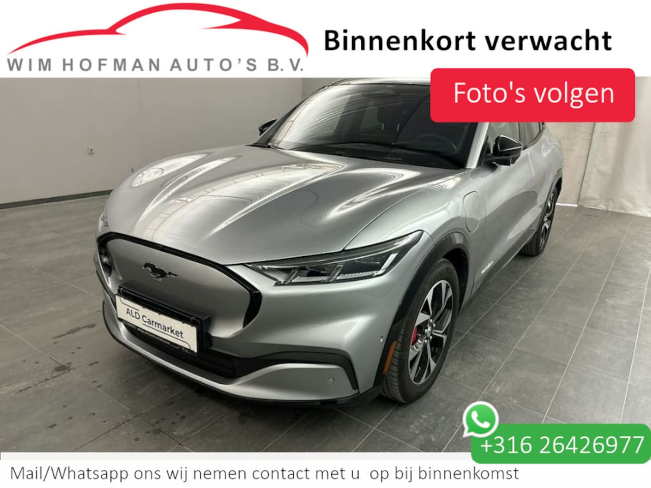 Ford Mustang Mach-E - Premium AWD 75 kWh Vol Leder Rode Stiksel El-aKlep + Stoelen 360º Cam - AutoWereld.nl