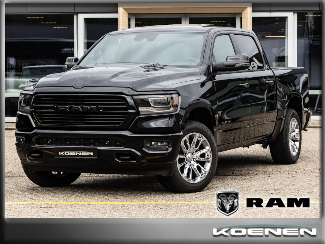 Dodge Ram Pick Up - 5.7 V8 4x4 Aut. Laramie Sport Automaat LPG G3/ PANO/ LEER/ LPG/NIGHT/ BPM VRIJ - AutoWereld.nl