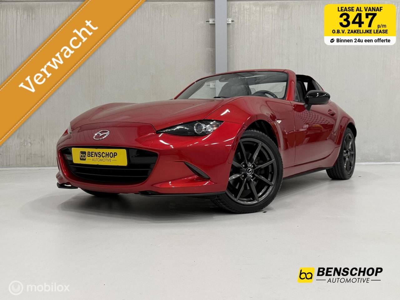 Mazda MX-5 RF - 2.0 SkyActiv-G 160 GT-M Leer Navi PDC Cruise Stoelv - AutoWereld.nl