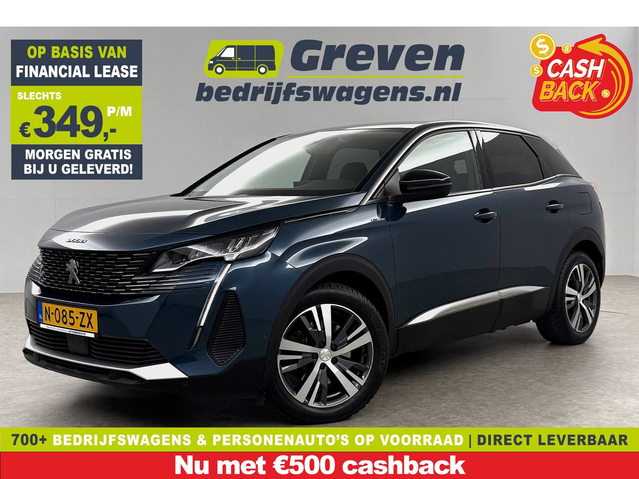 Peugeot 3008 - 1.6 Hybrid 222PK Allure | 360Camera | Carplay | Virtual Cockpit | LED | Trekhaak | 18''LMV - AutoWereld.nl