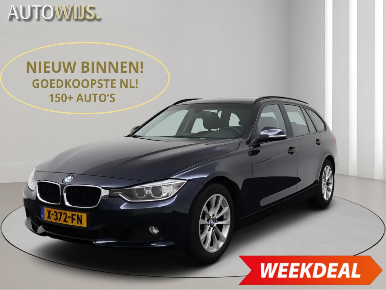 BMW 3-serie Touring - 320i High Executive|AUT|184PK|Leder|Groot NAVI|LED|CRUISE - AutoWereld.nl