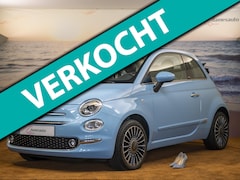 Fiat 500 C - 1.2 Cabriolet, babyblauw, zwarte softtop
