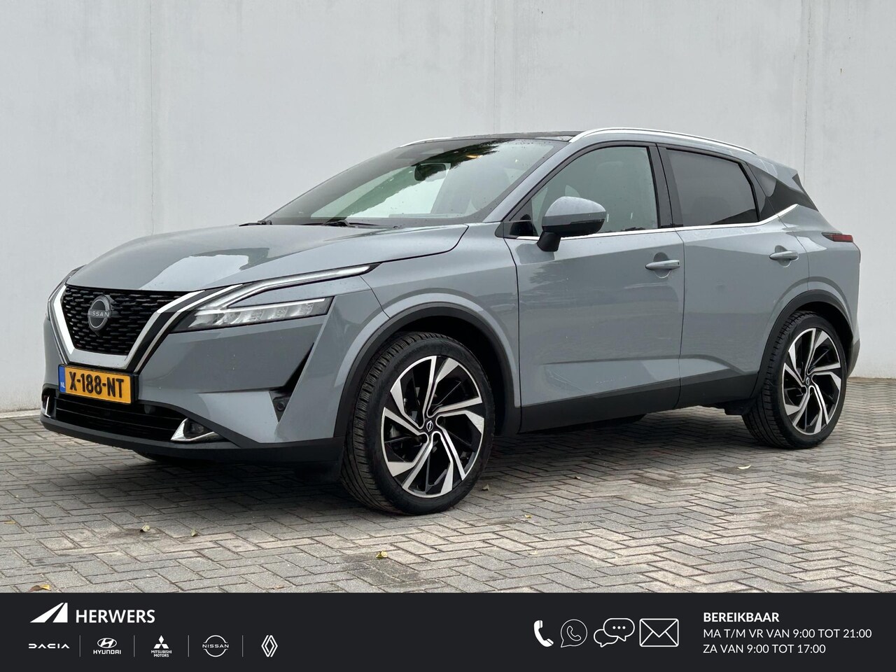 Nissan Qashqai - 1.3 MHEV Xtronic Tekna Plus / Trekhaak (1800 kg)/ All season banden / Panoramadak / Massag - AutoWereld.nl
