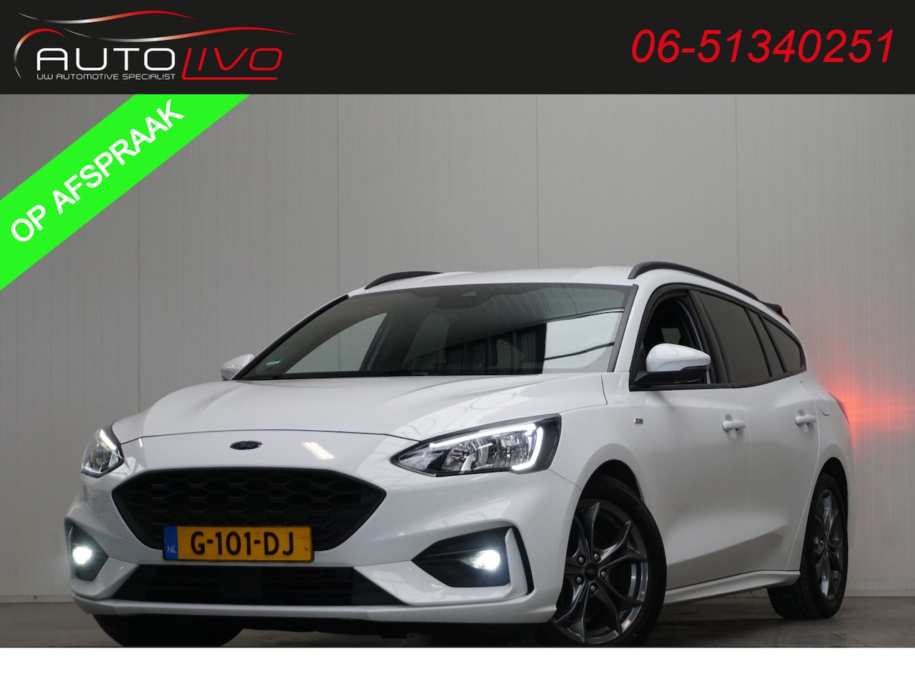 Ford Focus Wagon - 1.5 EcoBoost ST Line Business 180 PK! B & O NAVI STOEL VERW. LED PDC CRUISE etc. - AutoWereld.nl