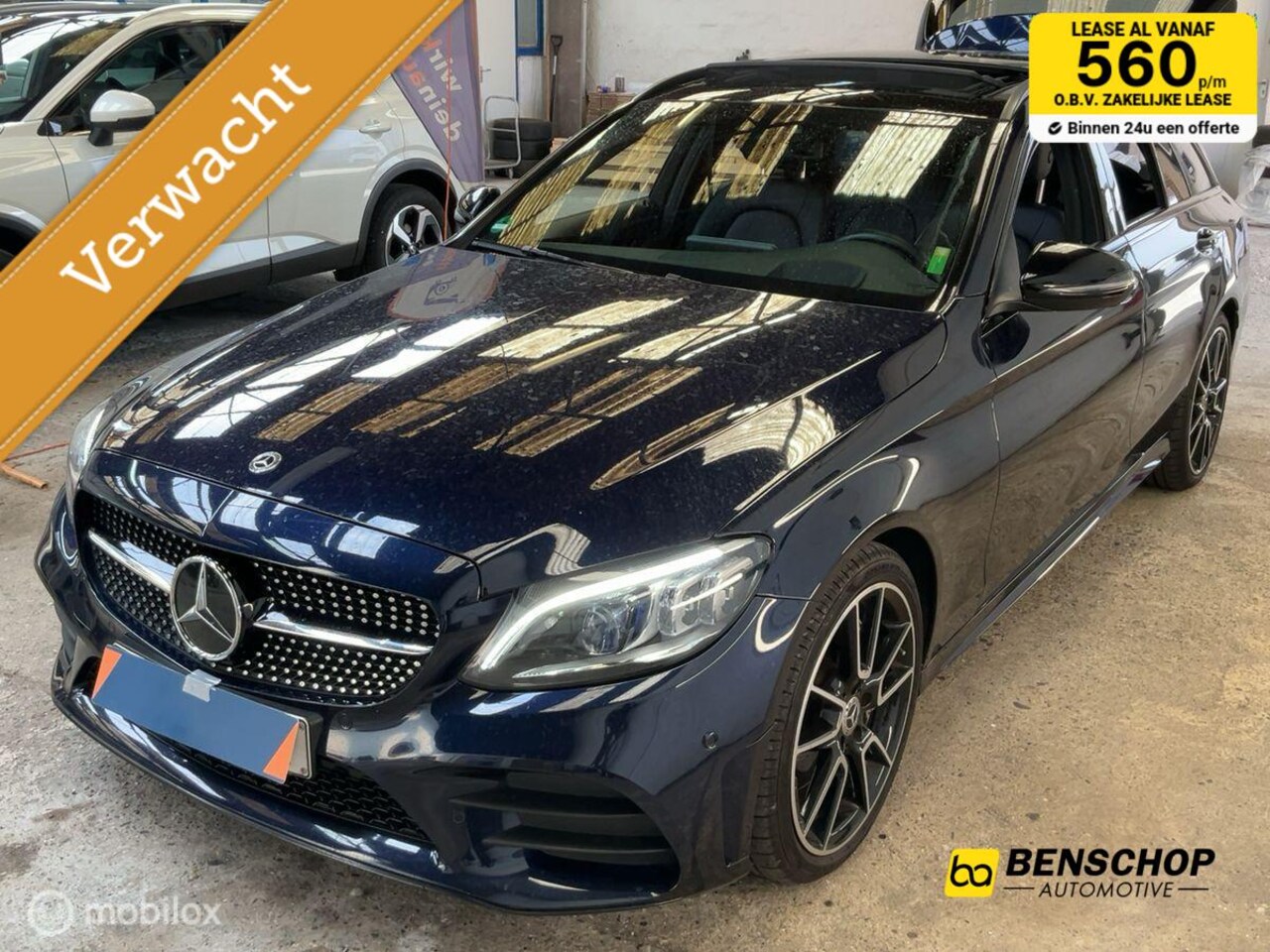 Mercedes-Benz C-klasse Estate - 300 AMG Panodak Navi Leer Burmeister Carplay HUD ACC LED - AutoWereld.nl