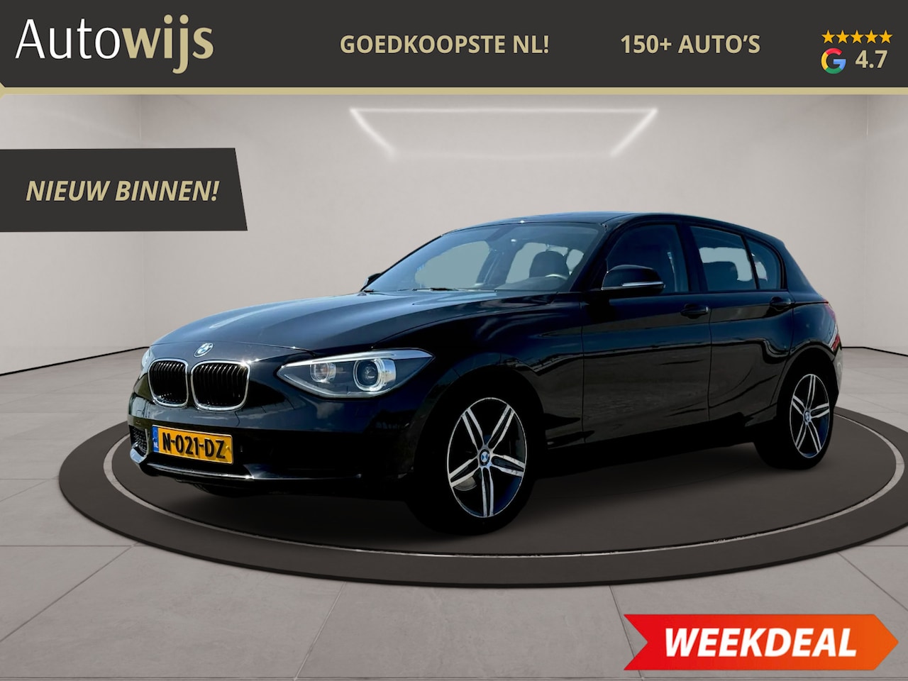 BMW 1-serie - 116i High Executive|Leder|Xenon|Groot navi|M-Sport Velg - AutoWereld.nl