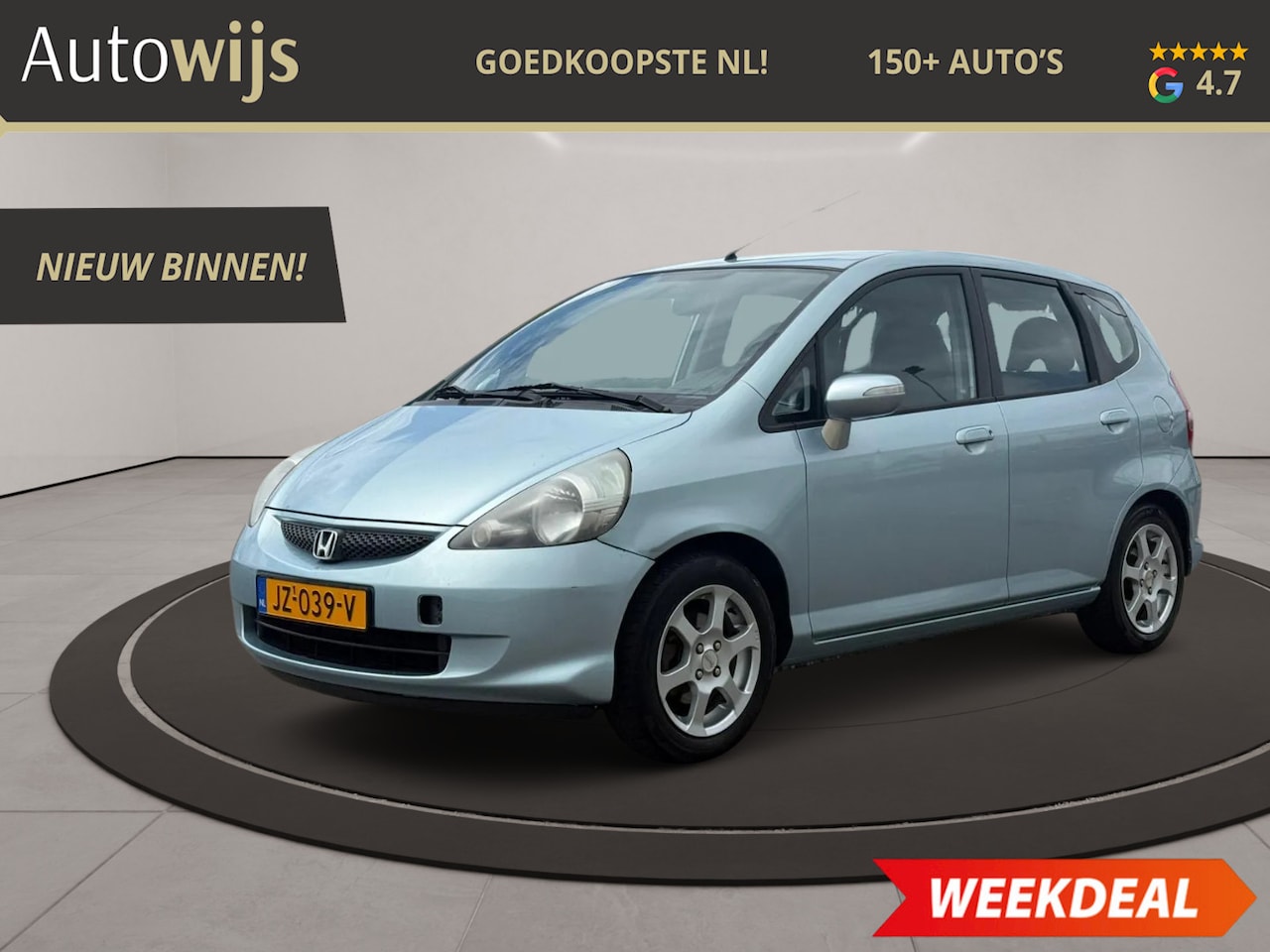 Honda Jazz - 1.4 S|83PK|5-DEURS|NL AUTO|Clima|NAP|LM-Velg - AutoWereld.nl