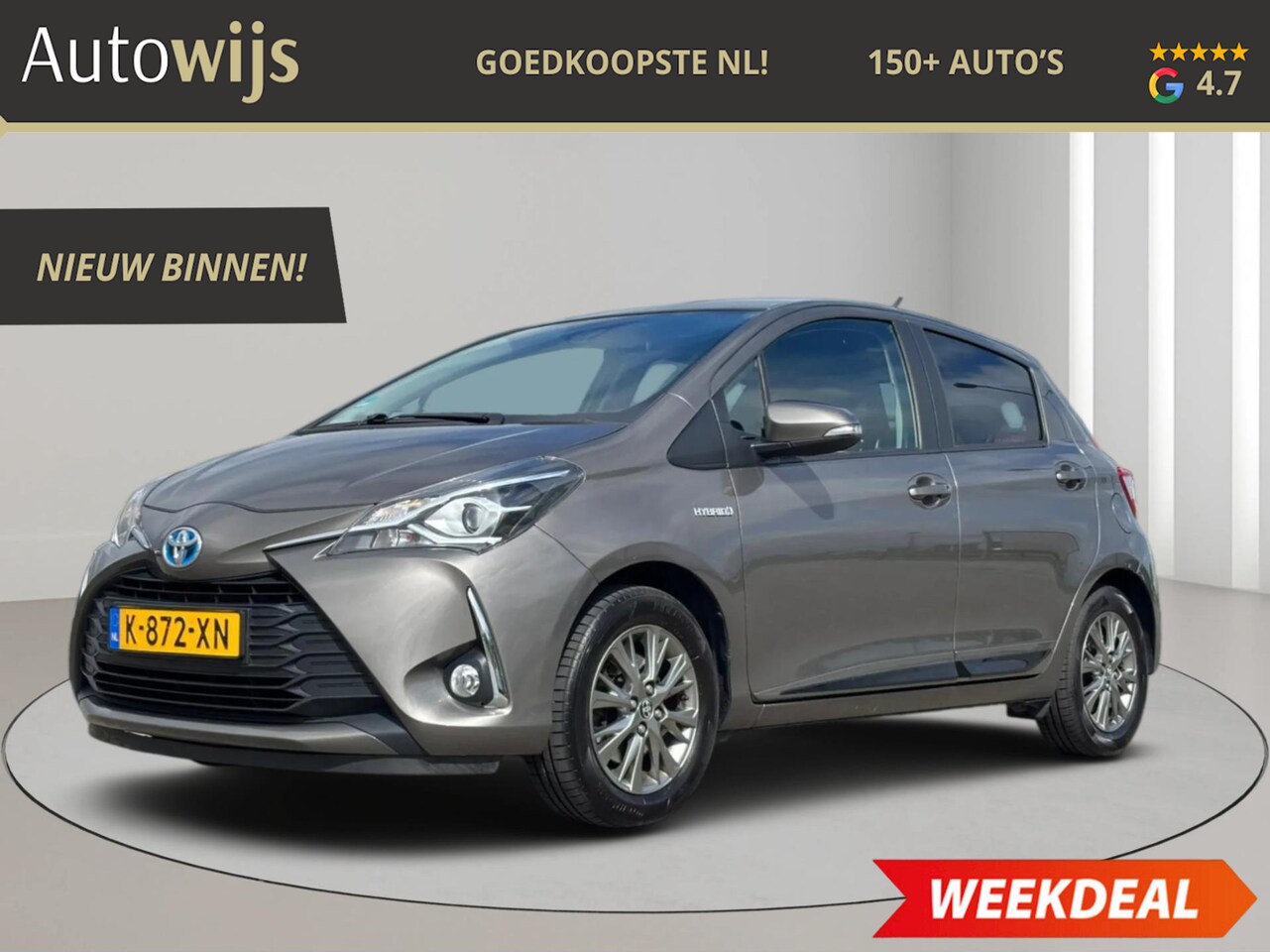 Toyota Yaris - 1.5 Hybrid Design Sport|AUT|Goed onderhouden|Xenon|Clima - AutoWereld.nl