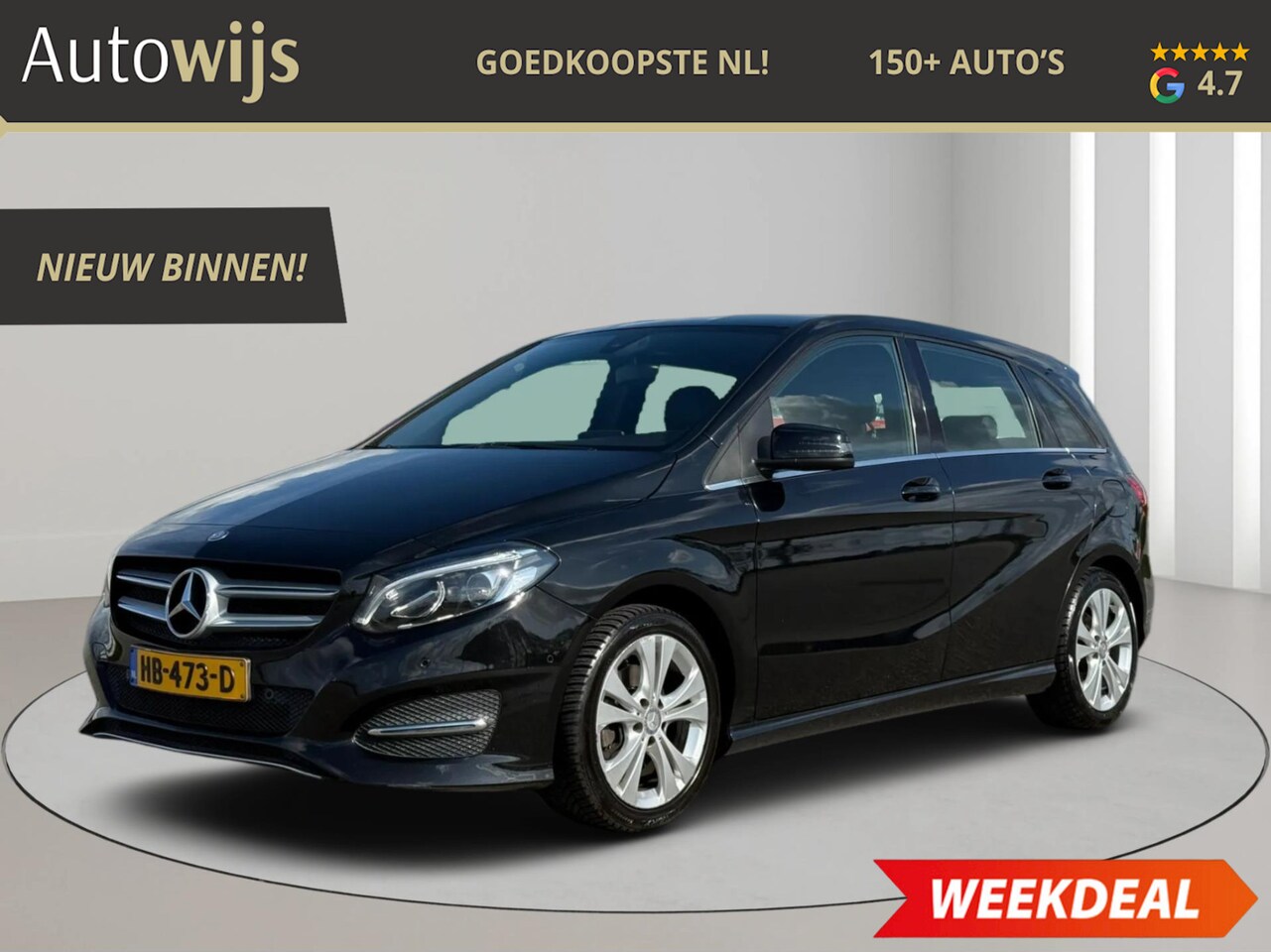 Mercedes-Benz B-klasse - 180 Ambition|NL AUTO|NAVI|LED|FACELIFT - AutoWereld.nl