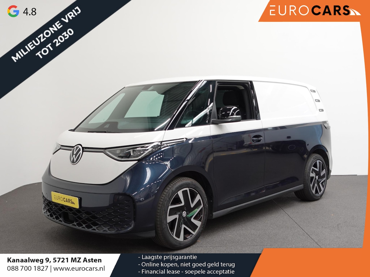 Volkswagen ID. Buzz Cargo - 77 kWh Airco Cruise Control Navi Camera LM velgen Achterklep - AutoWereld.nl