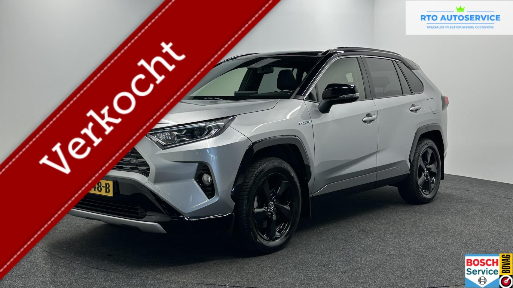 Toyota RAV4 - 2.5 Hybrid Bi-Tone PANO LEER ECC TREKHAAK CARPLAY NAVI - AutoWereld.nl