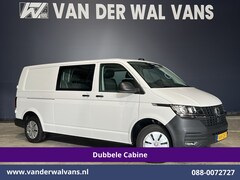 Volkswagen Transporter - 2.0 TDI L2H1 Dubbele Cabine Euro6 Airco | 5-Zits | Navigatie | 2200kg Trekhaak | Apple Car
