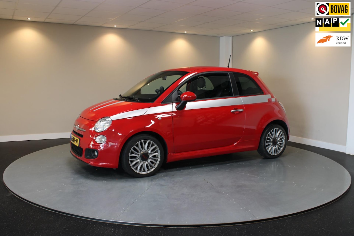 Fiat 500 - 0.9 TwinAir Turbo 500S *41.000Km!* 105Pk!|NAP|Navi|Sport|PDC - AutoWereld.nl