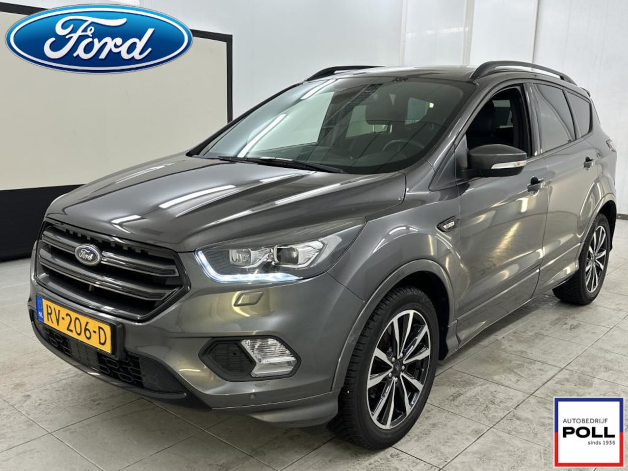 Ford Kuga - 1.5 EcoBoost 150pk ST Line Navi Leder Trekhaak Parking pack Voorruitverwarming Privacy Gla - AutoWereld.nl