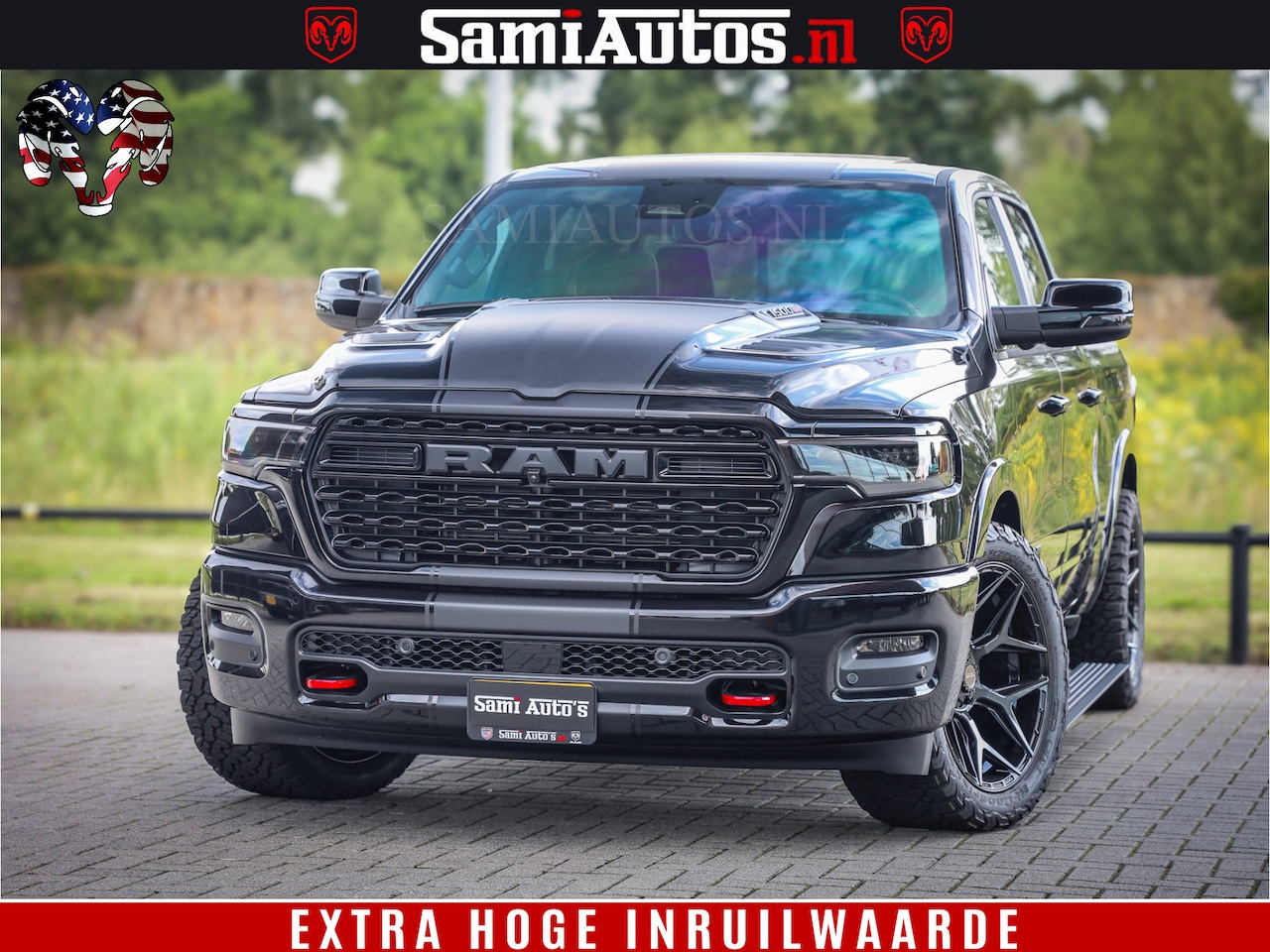 Dodge Ram 1500 - Limited Night High Output 540HP 706Nm | Massage + Full Option | De Meest Luxe en Volle Pic - AutoWereld.nl