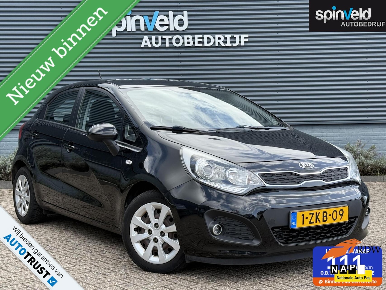 Kia Rio - 1.2 CVVT BusinessLine BJ`15 NAP NL LED AIRCO 5drs Elekpakket - AutoWereld.nl