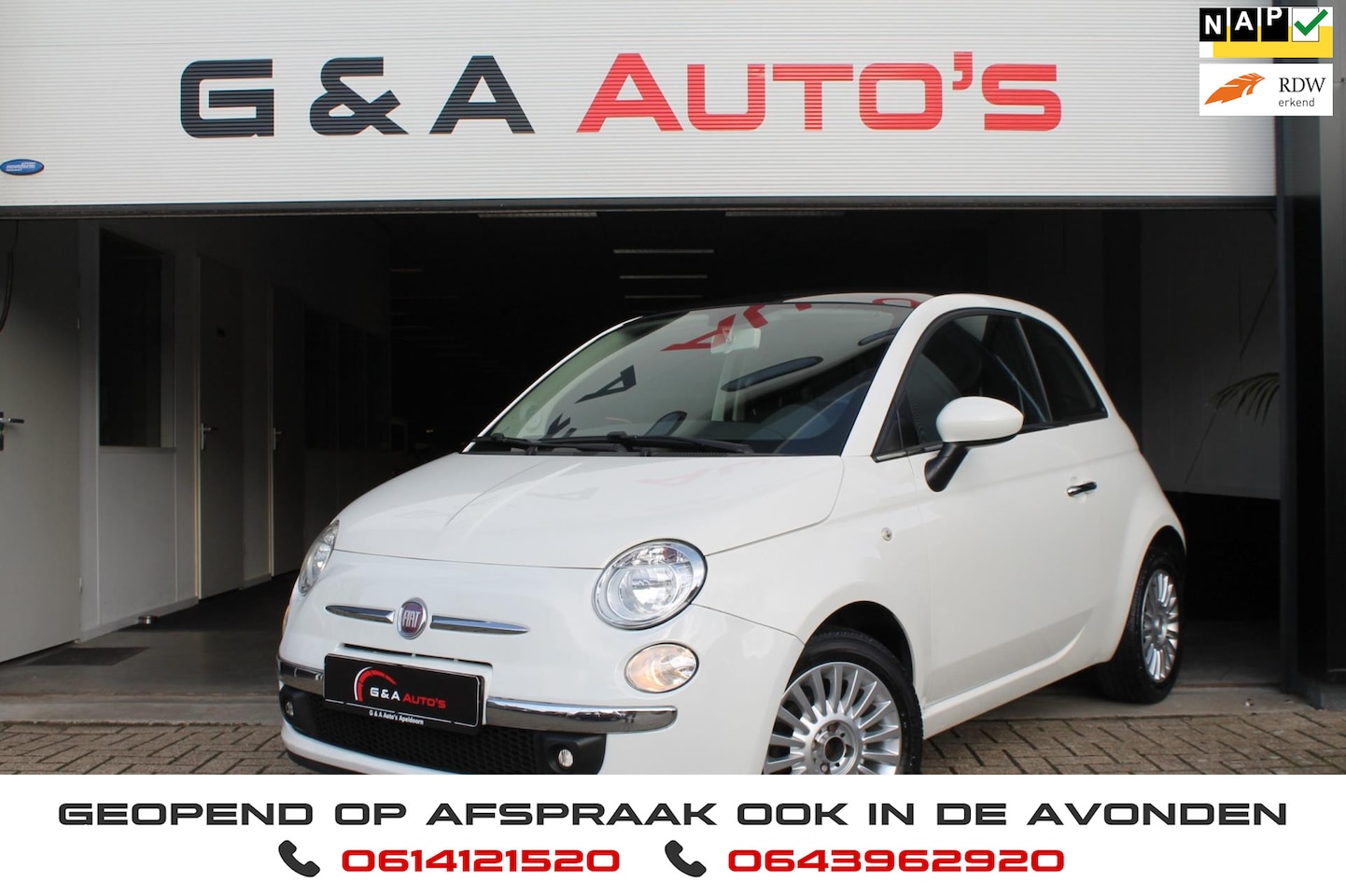 Fiat 500 - 1.2 AIRCO / PDC / STOELVERW / PANODAK - AutoWereld.nl