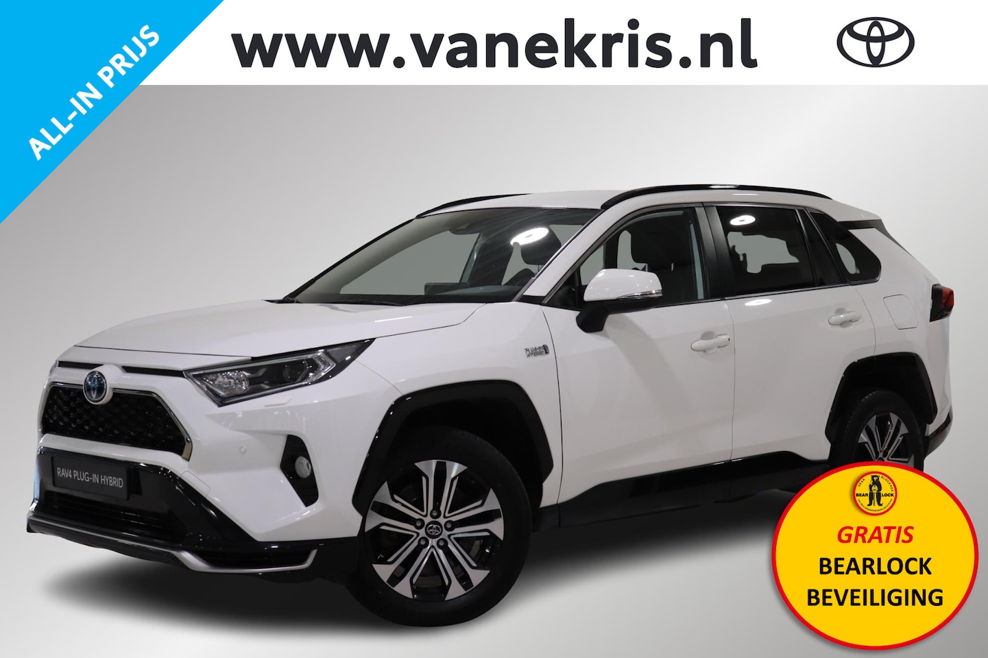 Toyota RAV4 - 2.5 Plug-in Hybrid AWD Style, Trekhaak, Bearlock, Apple Carplay, Android Auto, Stoelverwar - AutoWereld.nl