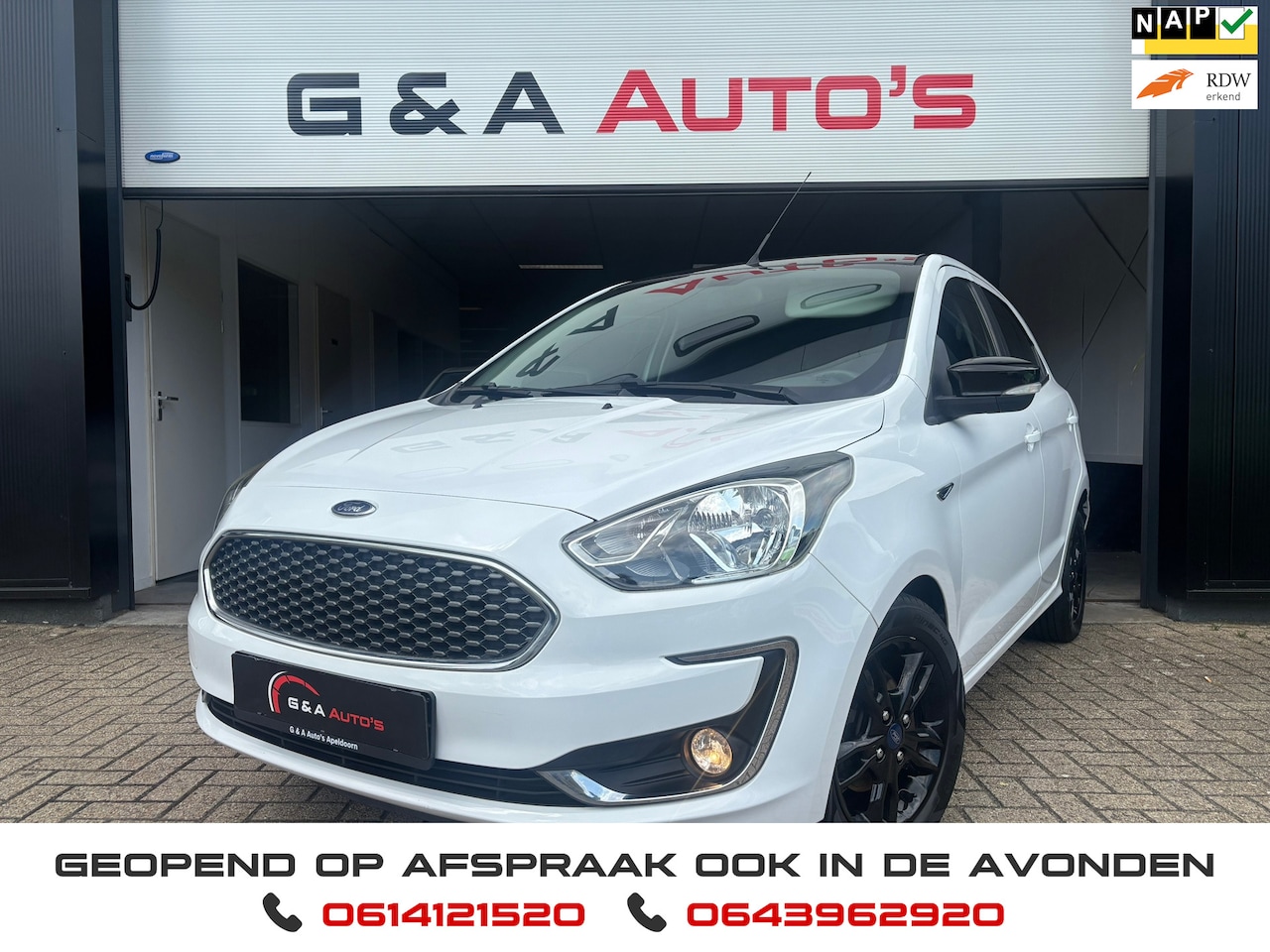 Ford Ka - 1.2 Trend Ultimate White Sport / Airco / Cruise CTRL / PDC / Nw APK - AutoWereld.nl